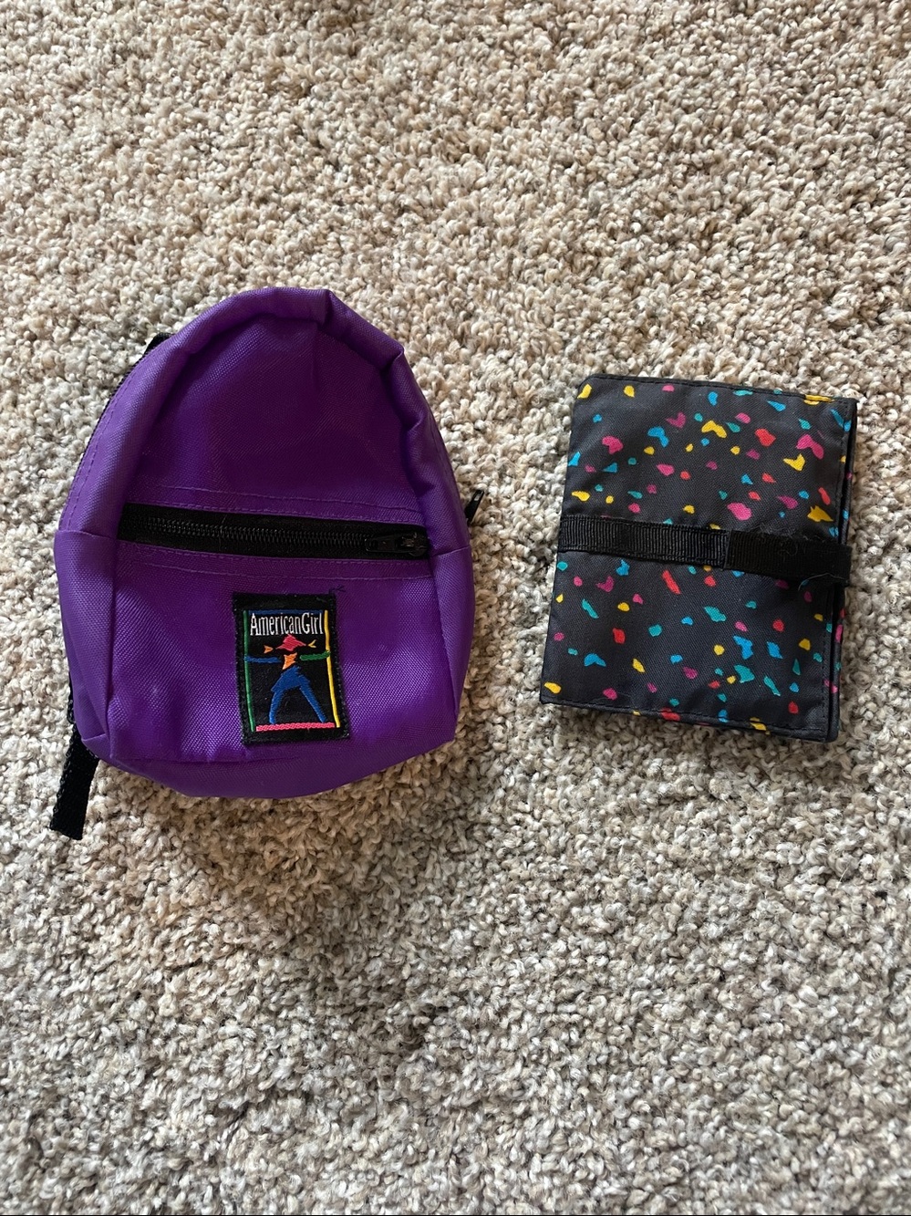 American Girl of Today Purple Backpack School Gear 1995 Pleasant Co Retired